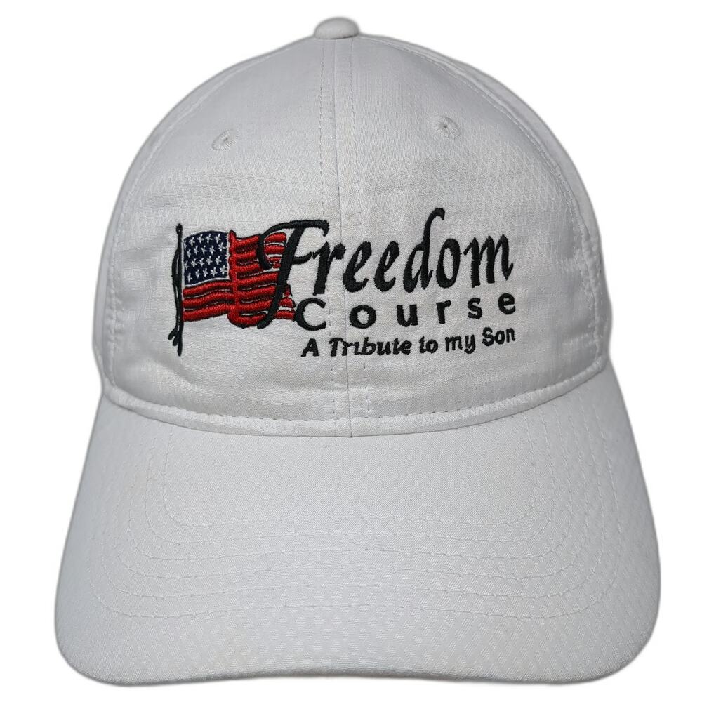 Legendary Baseball Cap White One Size Freedom Course Memorial Golf Sponsor hat